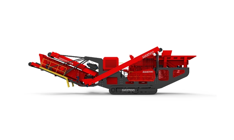 آلة التكسير والغربلة المتنقلة المتكاملة